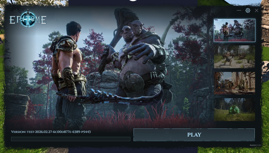 Launcher Play Screen